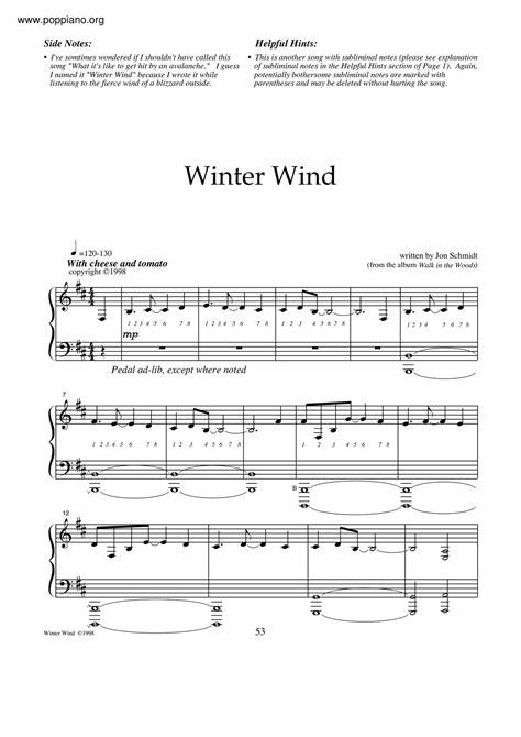 winter wind sheet music|winter wind sheet music pdf.